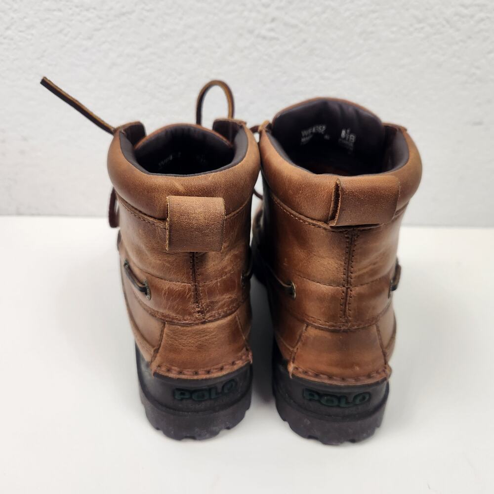Ralph Lauren Otero Mid Hiking Boot in Tan Brown Women Size 8.5 - Picture 8 of 11